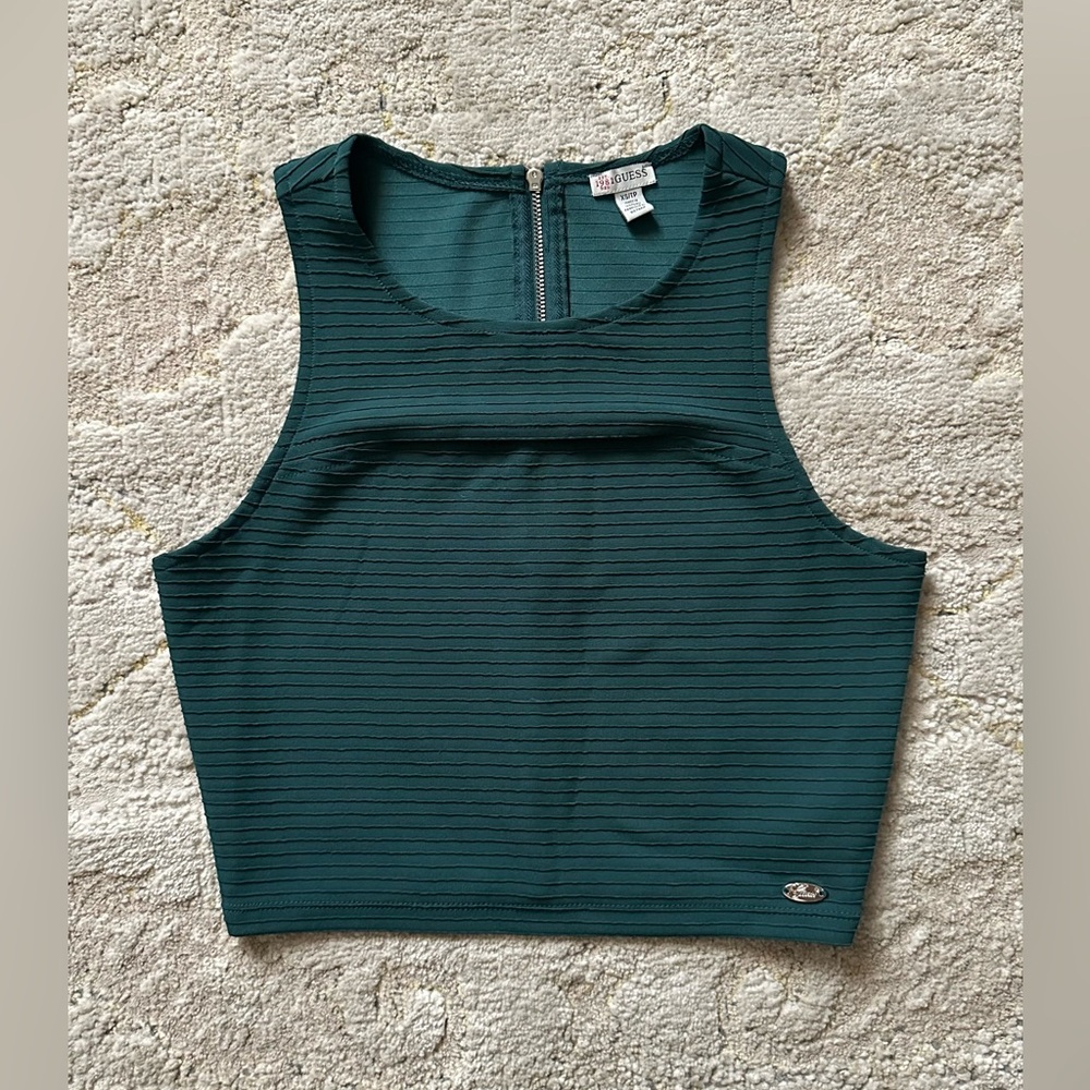 Guess Cut-Out Cropped Tank